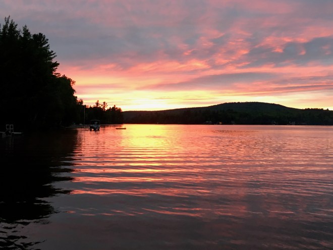 Sunset ripples on Lake Hebron