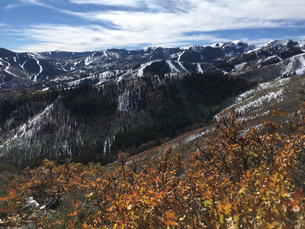 Photo of snow-covered Park City ski trails