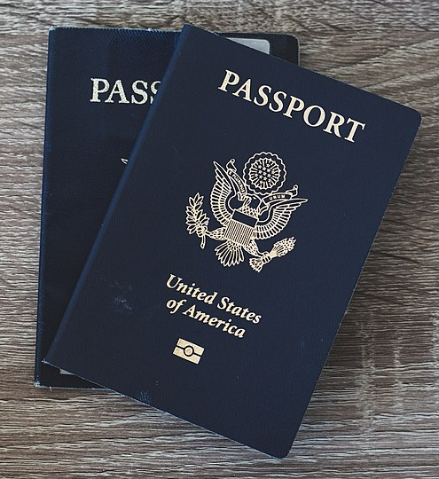 photo of two U.S. passports
